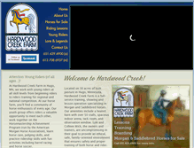 Tablet Screenshot of hardwoodcreek.com